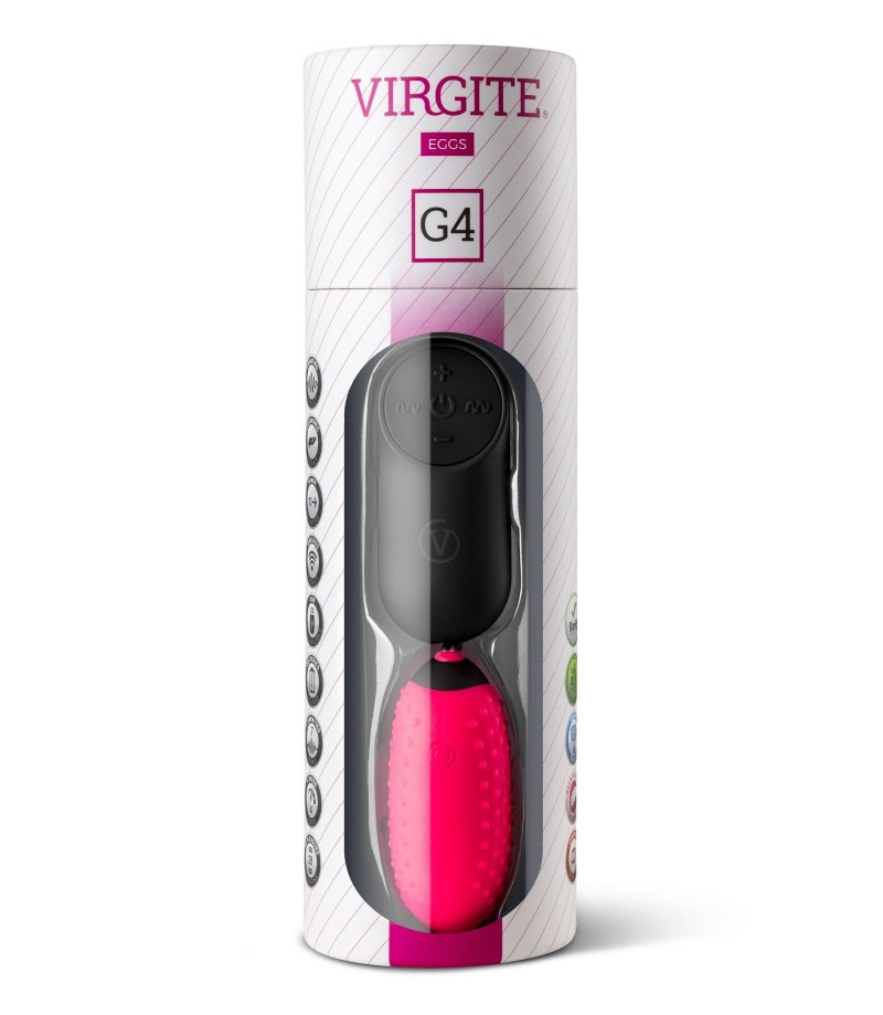 Huevo vibrador recargable puntos Virgite G4 Huevo vibrador recargable puntos Virgite G4