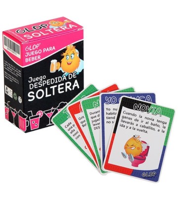 Juego cartas Glop despedida soltera para beber