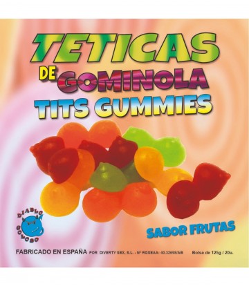 Tetas de gominola sabor...